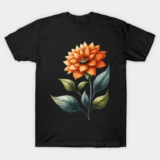 Retro Floral Bloom T-Shirt